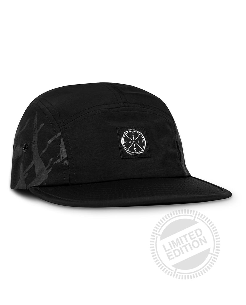 Carp fishing cap wofte x nash WCXNT 5 panel front view