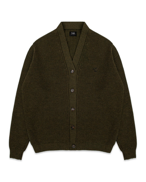 Olive Knitted Cardigan