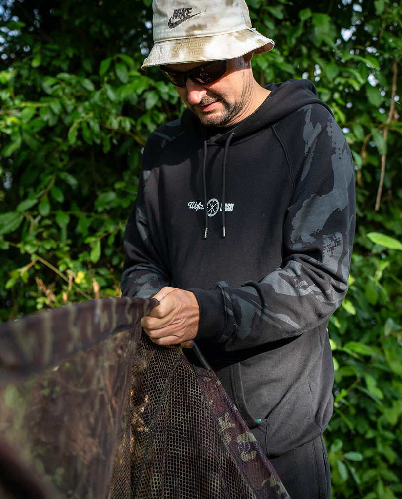 Wofte carp fishing hoodie WCXNT collaboration model 1