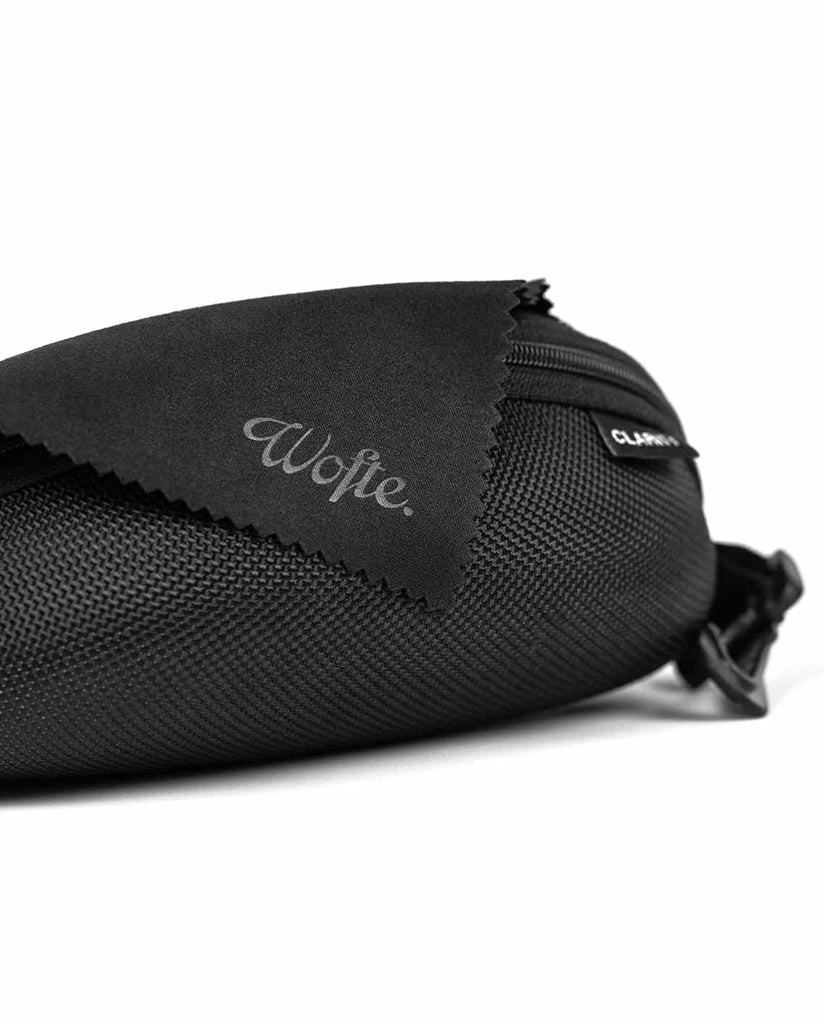WOFTE CARP FISHING CLOTHING CLARITY WRAP SUNGLASSES CASE AND CLEANING CLOTH 2