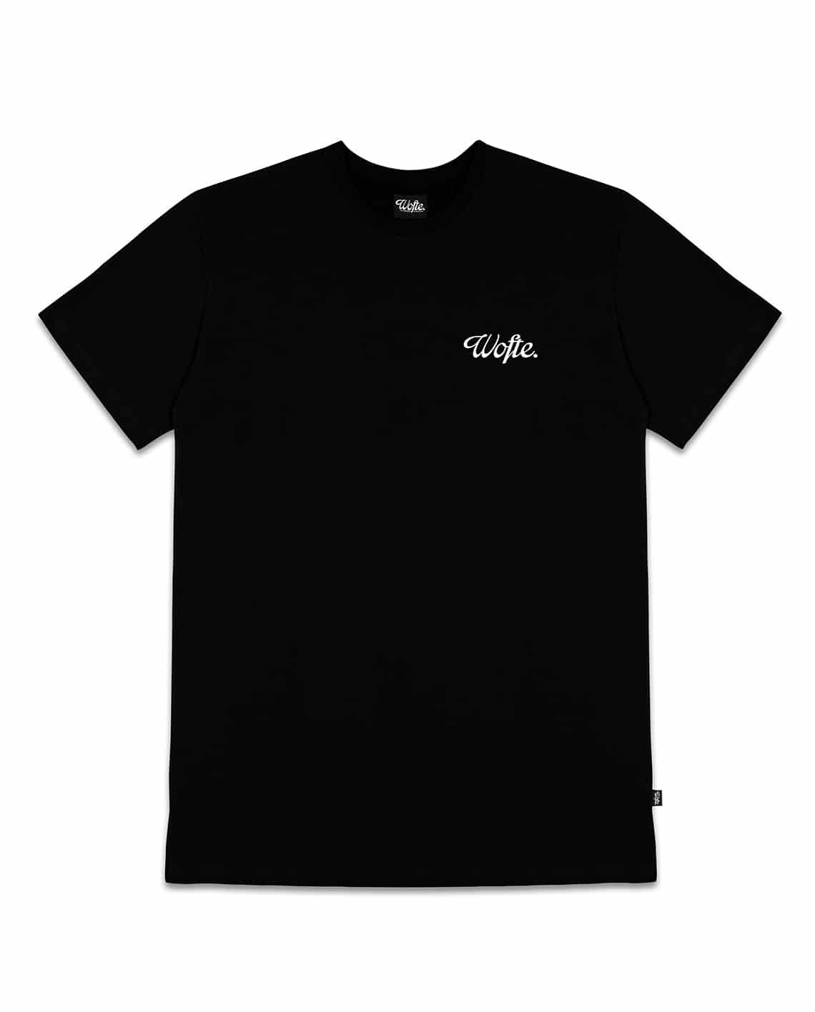 Wofte Minimal Black T Shirt - XXL