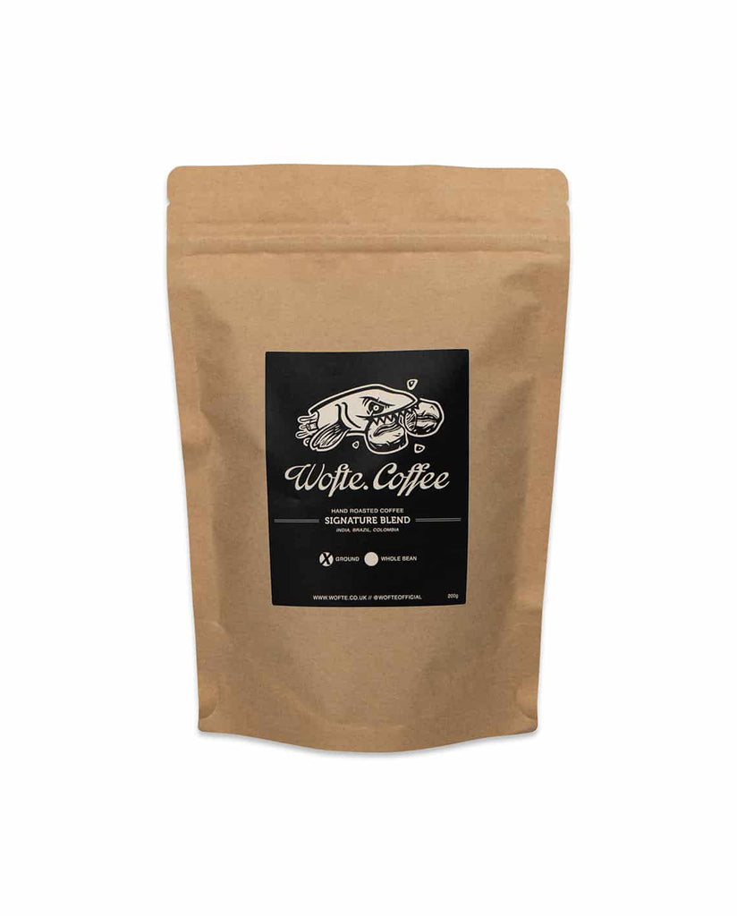 WOFTE CARP FISHING CLOTHING WOFTE COFFEE SIGNATURE BLEND GROUND FRONT